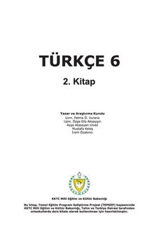 Türkçe 6. 2. Kitap