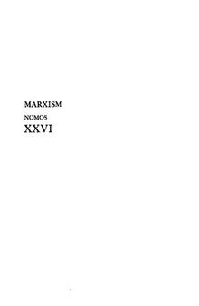 Marxism: Nomos XXVI