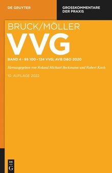 VVG. Band 4 §§ 100-124 VVG: AVB D&O 2020