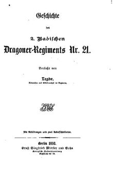 Geschichte des 2. Badischen Dragoner-Regiments Nr. 21