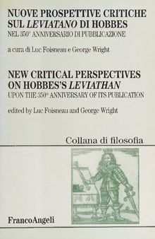 Nuove prospettive critiche sul Leviatano di Hobbes: nel 350° anniversario di pubblicazione
