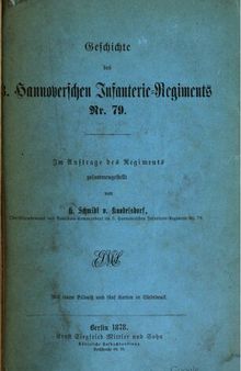 Geschichte des 3. Hannoverschen Infanterie-Regiments Nr. 79