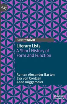 Literary Lists: A Short History of Form and Function
