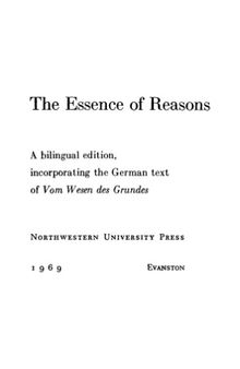 The Essence of Reasons:a Bilingual Edition