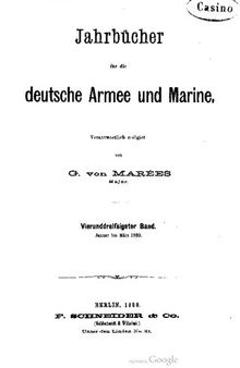Jahrbücher für die Deutsche Armee und Marine / Januar bis März 1880