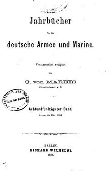 Jahrbücher für die Deutsche Armee und Marine / Januar bis Juni 1886
