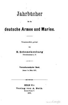 Jahrbücher für die Deutsche Armee und Marine / Januar bis März 1895