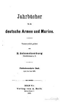 Jahrbücher für die Deutsche Armee und Marine / April bis Juni 1895