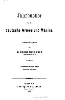 Jahrbücher für die Deutsche Armee und Marine / Januar bis März 1896