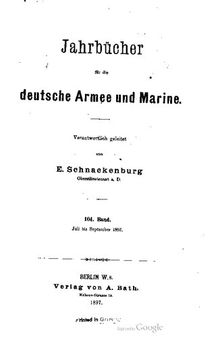 Jahrbücher für die Deutsche Armee und Marine / Juli bis September 1897