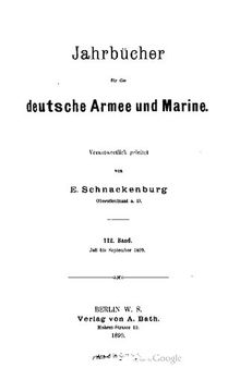 Jahrbücher für die Deutsche Armee und Marine / Juli bis Dezember 1899
