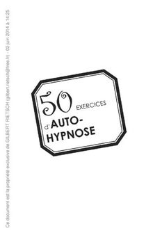 50 exercices d'auto-hypnose