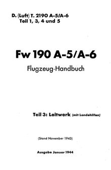 Aircraft Manual - Fw 190  Part 3 [A-5, A-6] 