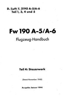 Aircraft Manual - Fw 190  Part 4 [A-5, A-6] 