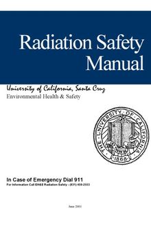 Radiation Safety Manual - Univ of Calif