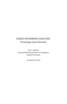 Earth Soundings Analysis - Processing vs Inversion