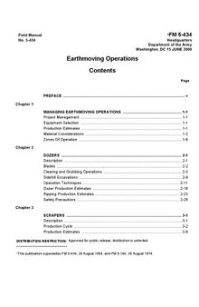 Earthmoving Operations [US Army FM 5-434]