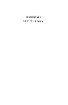 Elementary Set Theory