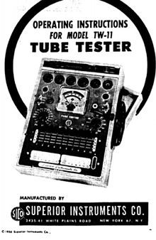Superior TW-11 Tube Tester