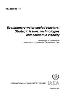 Evolutionary Water-Cooled Reactors - Issues, Technologies (IAEA TECDOC-1117)