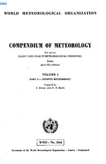 Compendium of Meteorology Class I and Class II Meteorological Personnel Synoptic Meteorology
