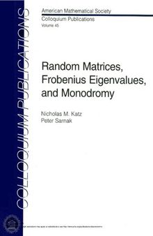 Random Matrices, Frobenius Eigenvalues, and Monodromy