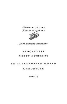 Apocalypse of Pseudo-Methodius. An Alexandrian World Chronicle