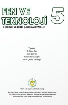 Fen ve Teknoloji 5. Öğrenci ders ve çalışma kitabı - 2