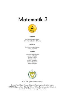 Matematik 3. 4. Kitap