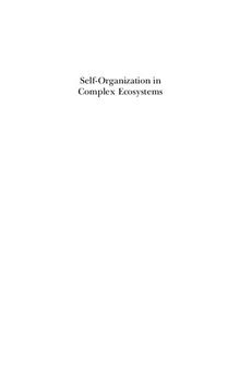 Self-organization in complex ecosystems