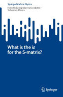 What is the iε for the S-matrix?