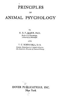 Principles Of Animal Psychology (Enlarged Edition)