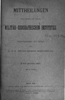 Mitteilungen des Kaiserl. Köigl. Militär-Geographischen Institutes