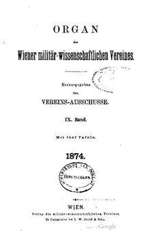 Organ des Wiener militär-wissenschaftlichen Vereins