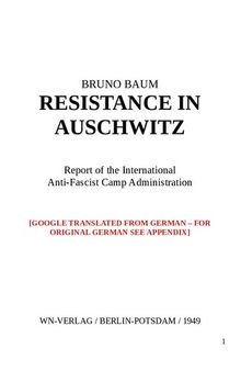 Resistance in Auschwitz