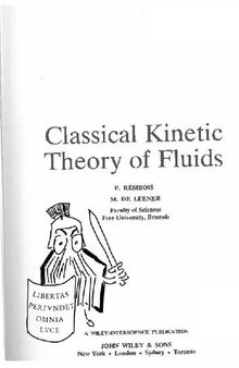 Classical Kinetic Theory of Fluids