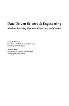 Data Driven Science & Engineering