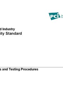 Payment Card Industry Data Security Standard (PCI DSS): Requirements and Testing Procedures, v4.0