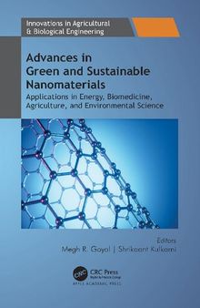 Advances in Green and Sustainable Nanomaterials. Applications in Energy, Biomedicine, Agriculture, and Environmental Science