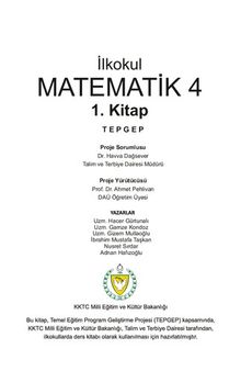 Matematik 4. İlkokul. 1. Kitap