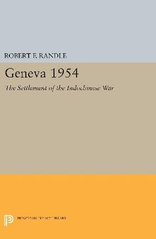 Geneva 1954. The Settlement of the Indochinese War