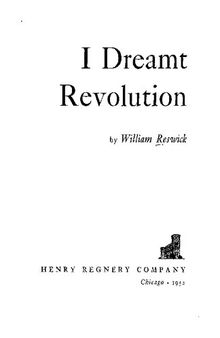I DREAMT REVOLUTION