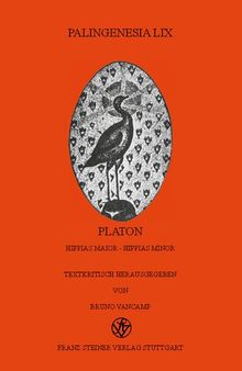 Platon: Hippias maior - Hippias minor: Textkritisch herausgegeben