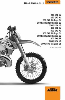 KTM 250-300 EXC XC-W Repair Manual 2015