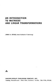 An Introduction to Matrices and Linear Transformations
