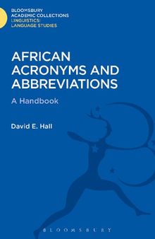 African Acronyms and Abbreviations: A Handbook