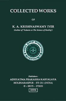 Collected Works of K. A. Krishnaswamy Iyer