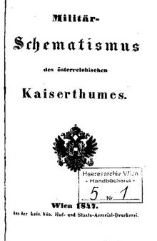 Militär-Schematismus des österreichischen Kaisertums