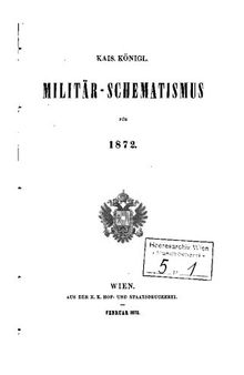 Militär-Schematismus des österreichischen Kaisertums für 1872