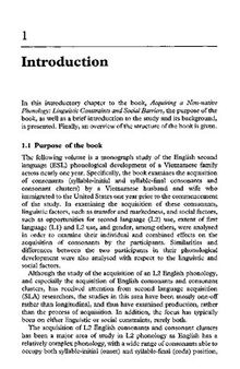 Acquiring a Non-native Phonology: Linguistic Constraints and Social Barriers